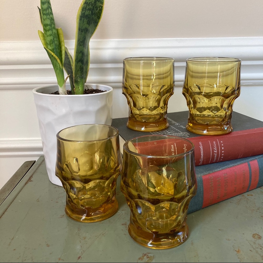 Vintage Juice Glasses set of four